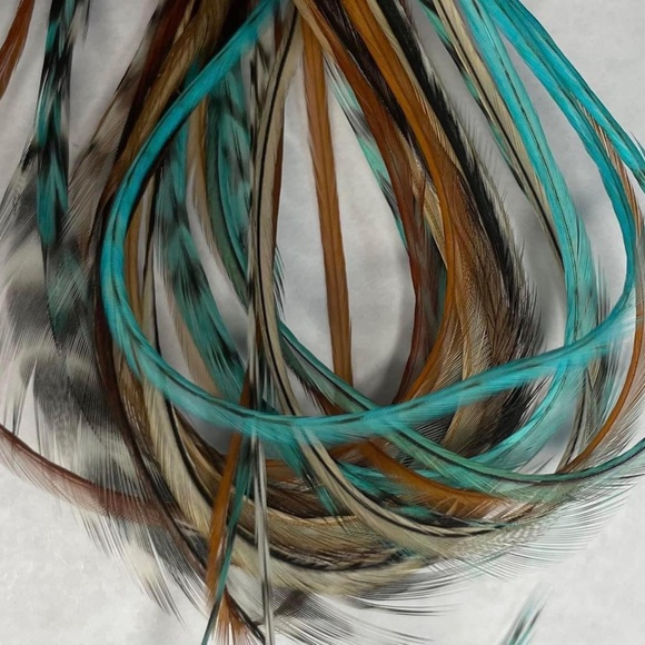 Bead In Hair Feather Extensions - Picture 2 of 4